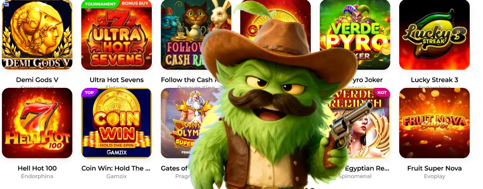 Giochi nel casinò mobile Verde Casino